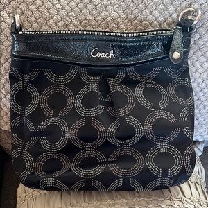 Coach Black Patterned Women's Bag